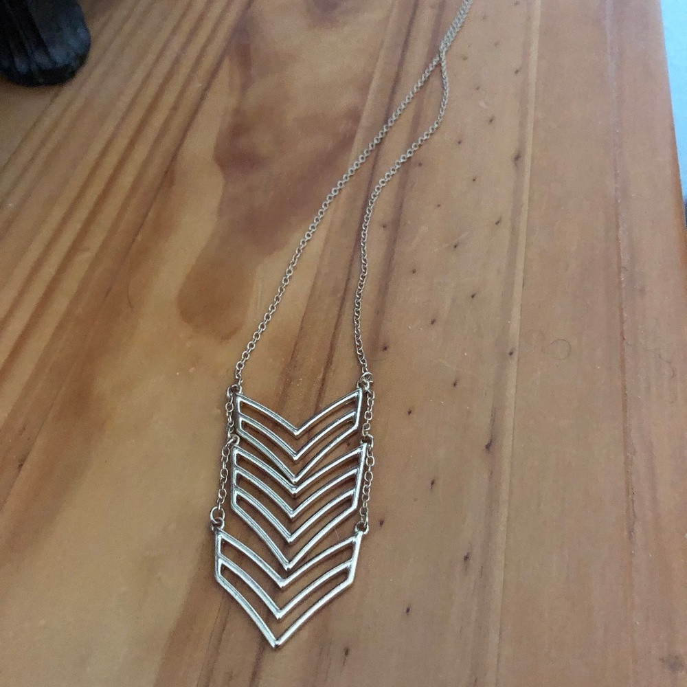 Chevron Fashion Tiered Necklace